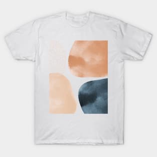 Earthy Abstract Shapes - Pattern T-Shirt